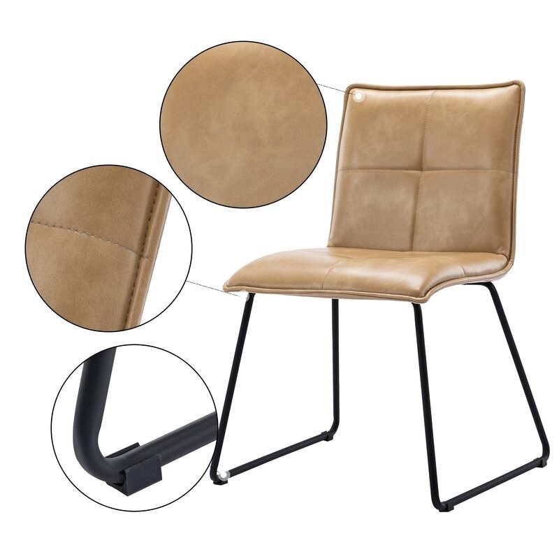 Tarin Faux Leather Upholstered Side Chair thumbnail 4