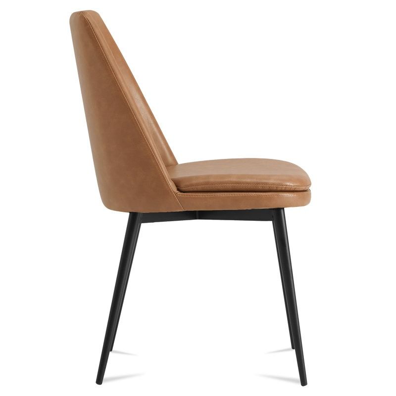 Betzalel Faux Leather Upholstered Parsons Chair thumbnail 2