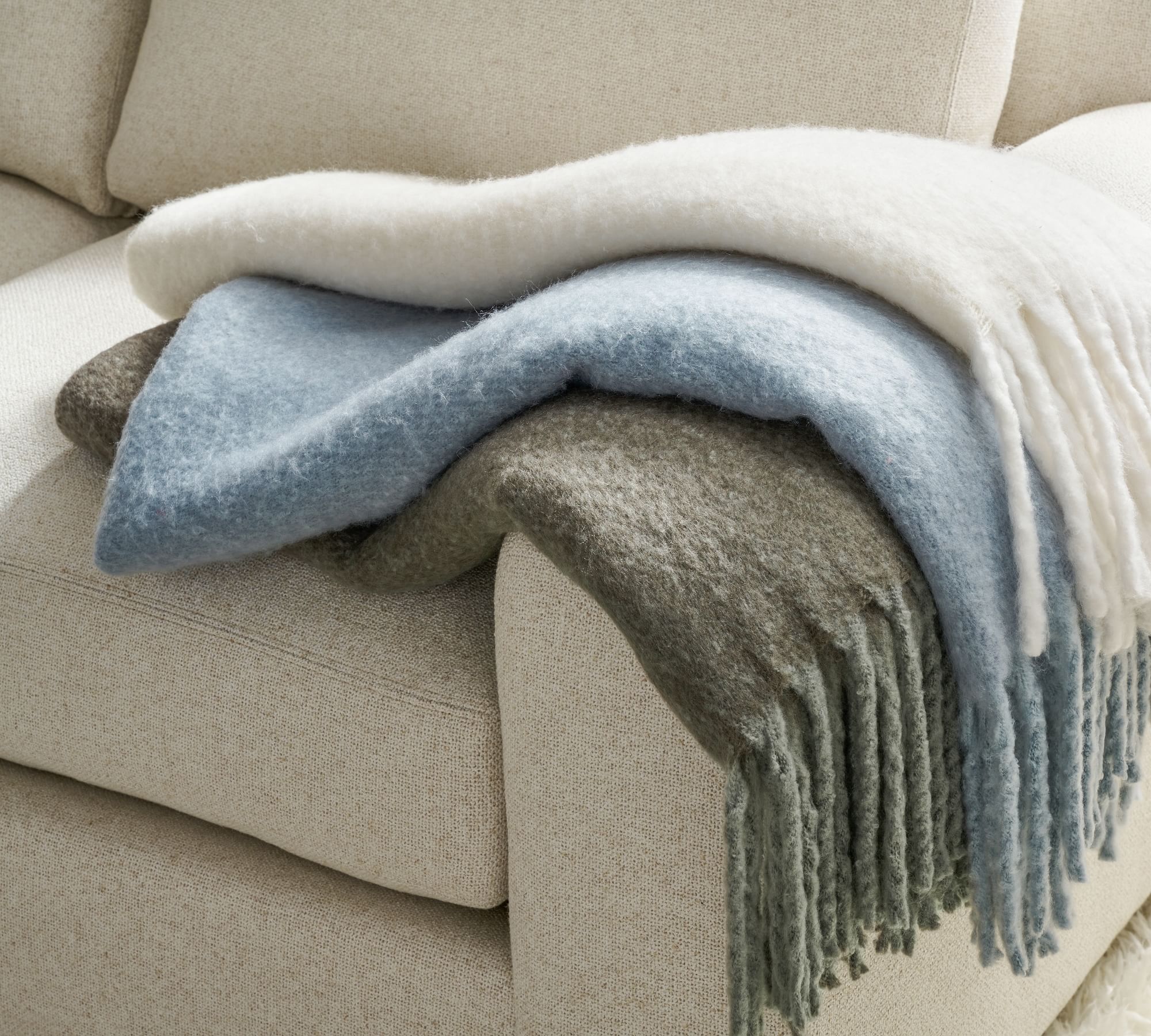 Hayes Faux Mohair Throw thumbnail 4