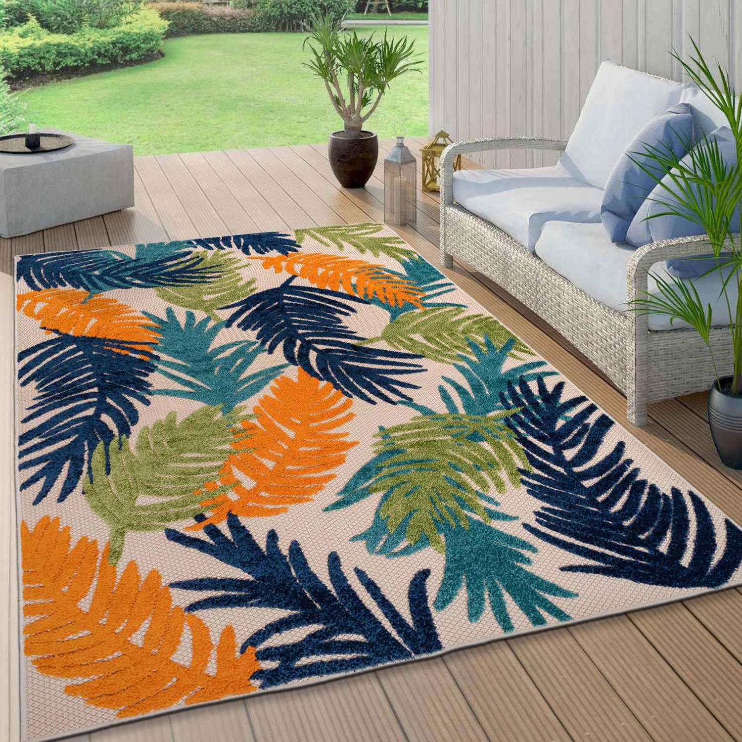 Hernandez Floral Area Rug-7'10"x10' thumbnail 2