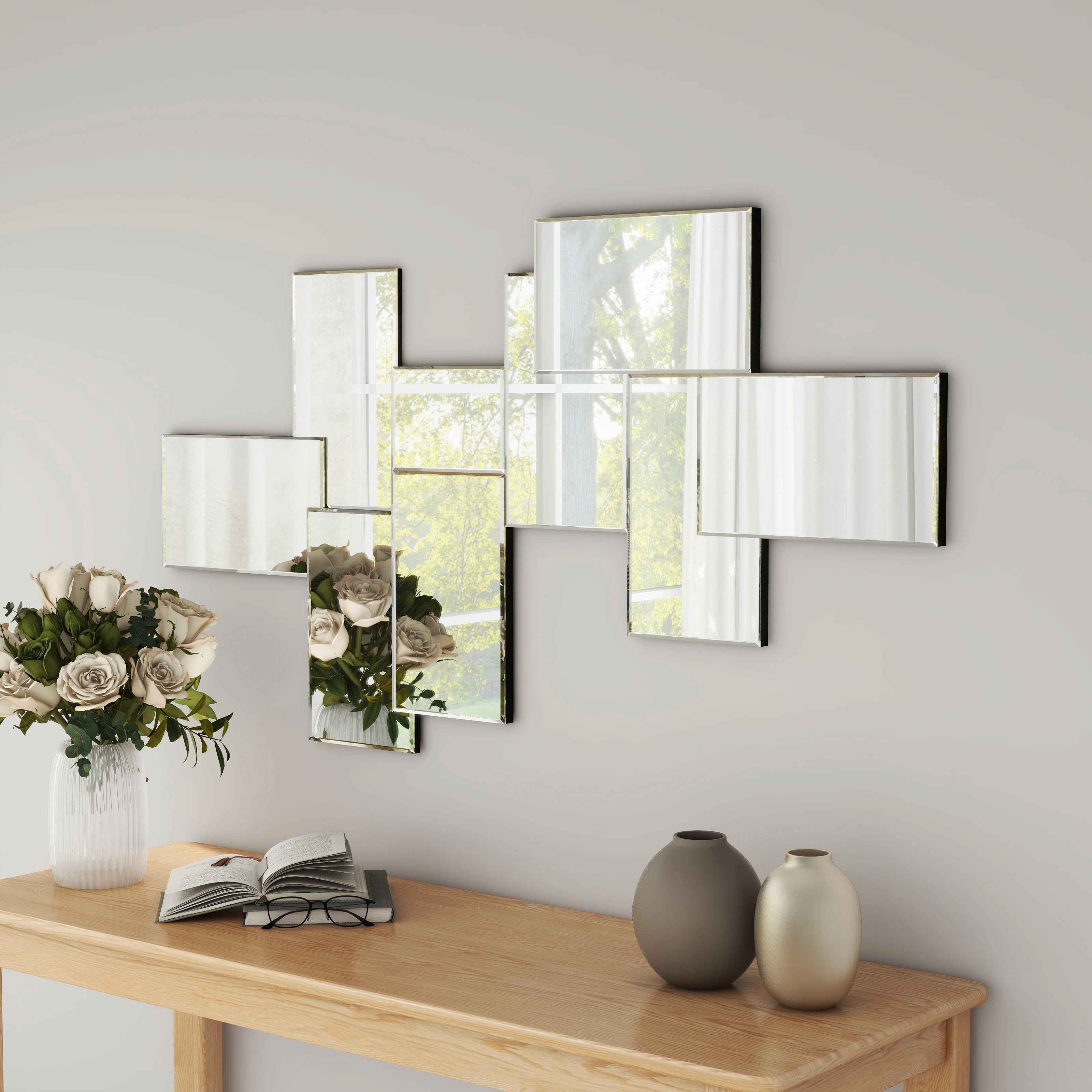 Amrita Asymmetrical Accent Cluster Wall Mirror thumbnail 2