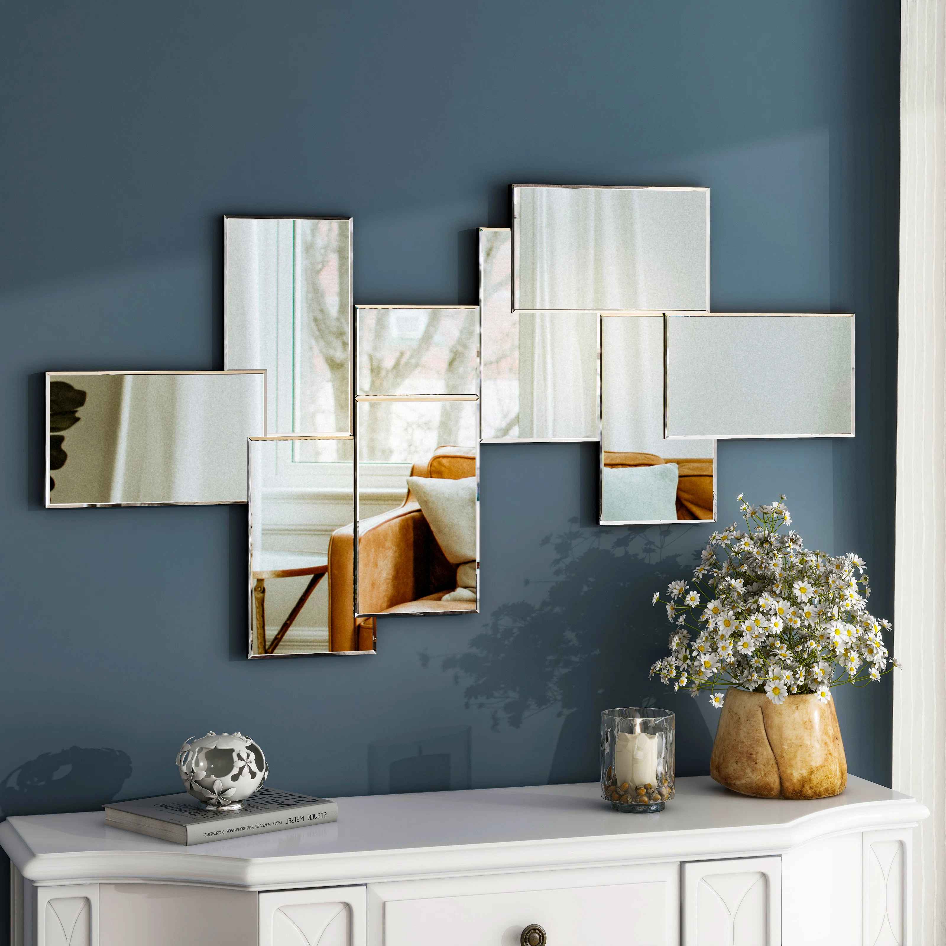 Amrita Asymmetrical Accent Cluster Wall Mirror thumbnail 4