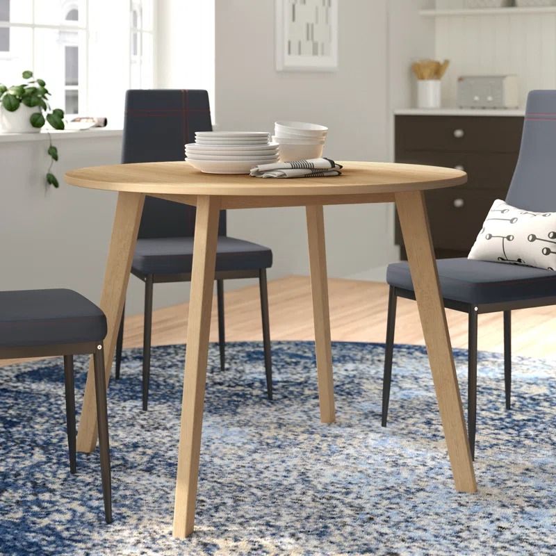 Aquin Round Solid Wood Base Dining Table thumbnail 2