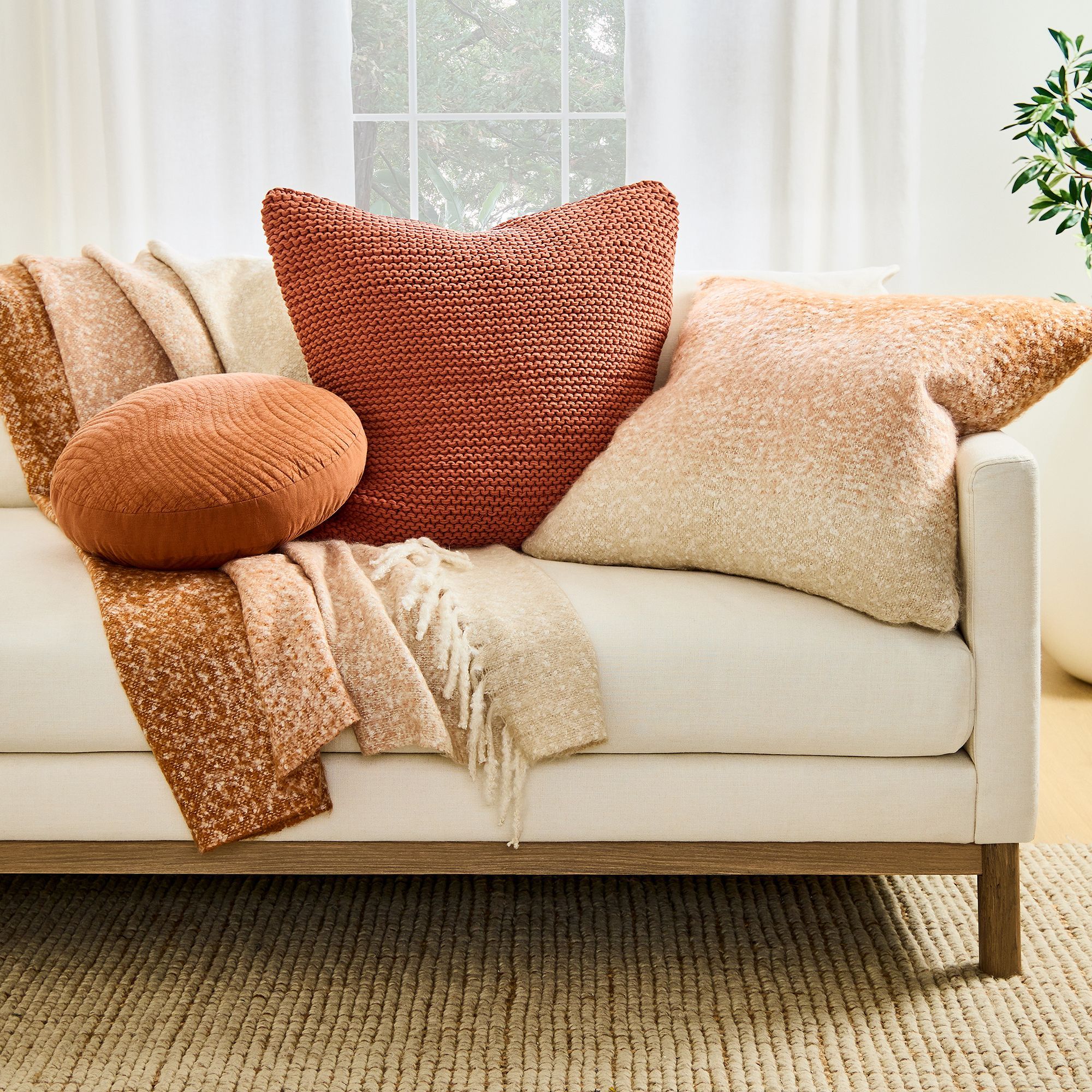 Ombre Pillow Cover Light Sienna thumbnail 2