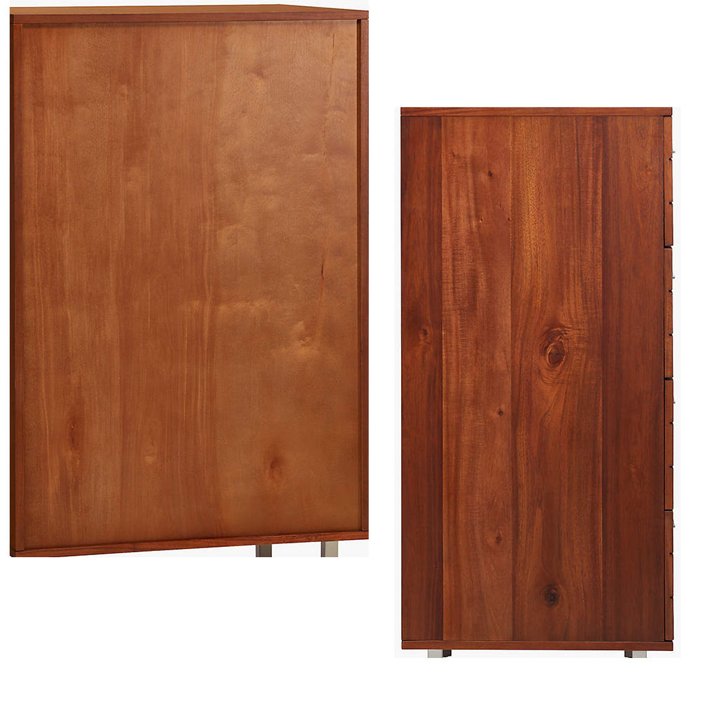 LINEAR TALL DRAWER WOOD DRESSER thumbnail 4