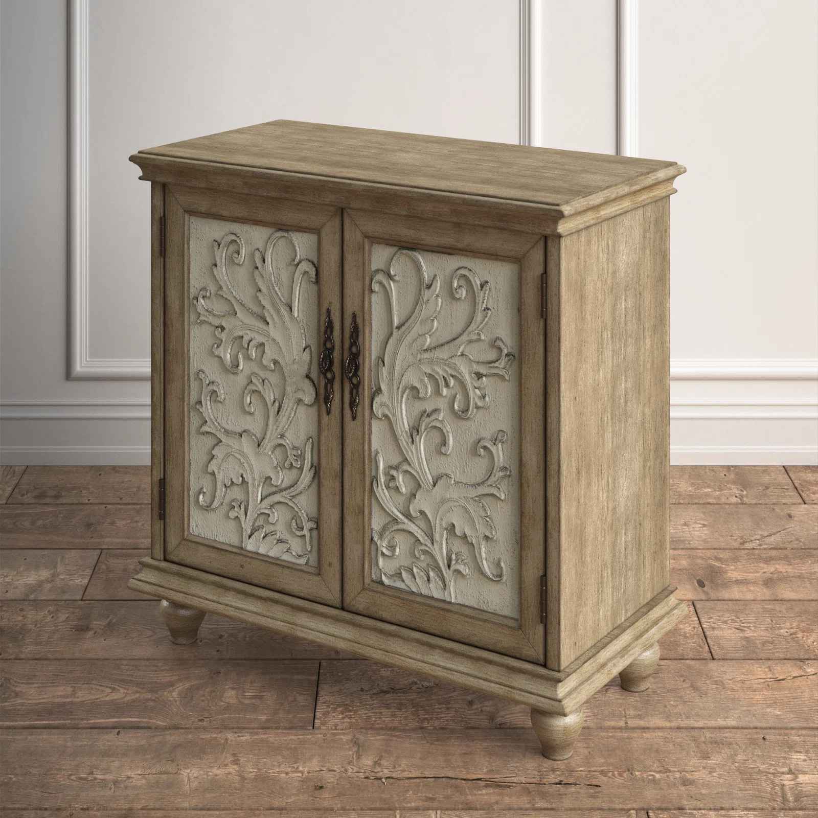 Liza Solid Wood 2 Door Accent Cabinet thumbnail 4