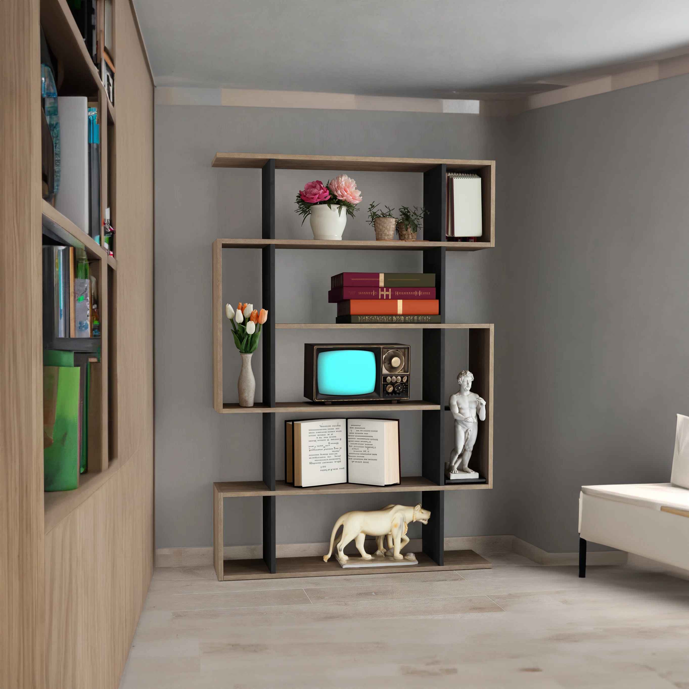 Gitzel Geometric Bookcase thumbnail 3