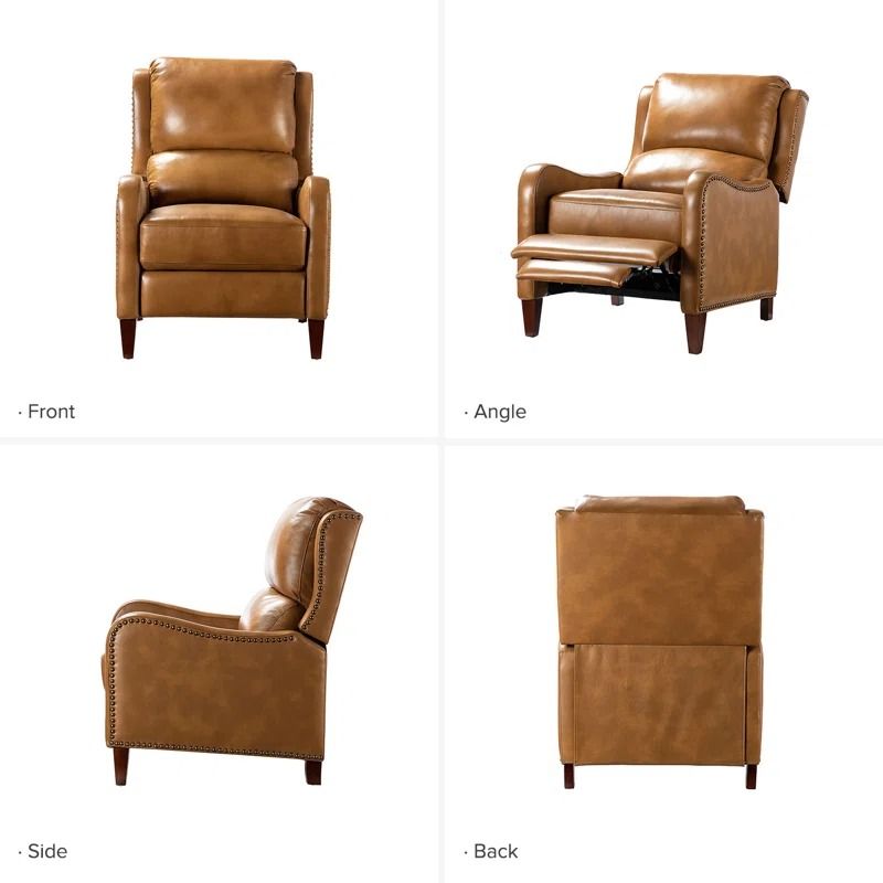 Beecher Genuine Leather Club Recliner thumbnail 2