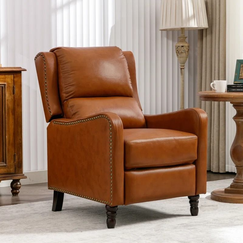 Archibaldo Genuine Leather Recliner thumbnail 2
