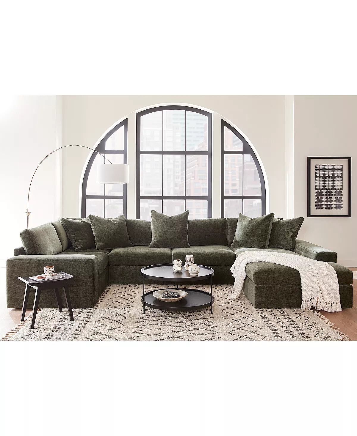 Michola 161 3 Piece Fabric Sectional thumbnail 2