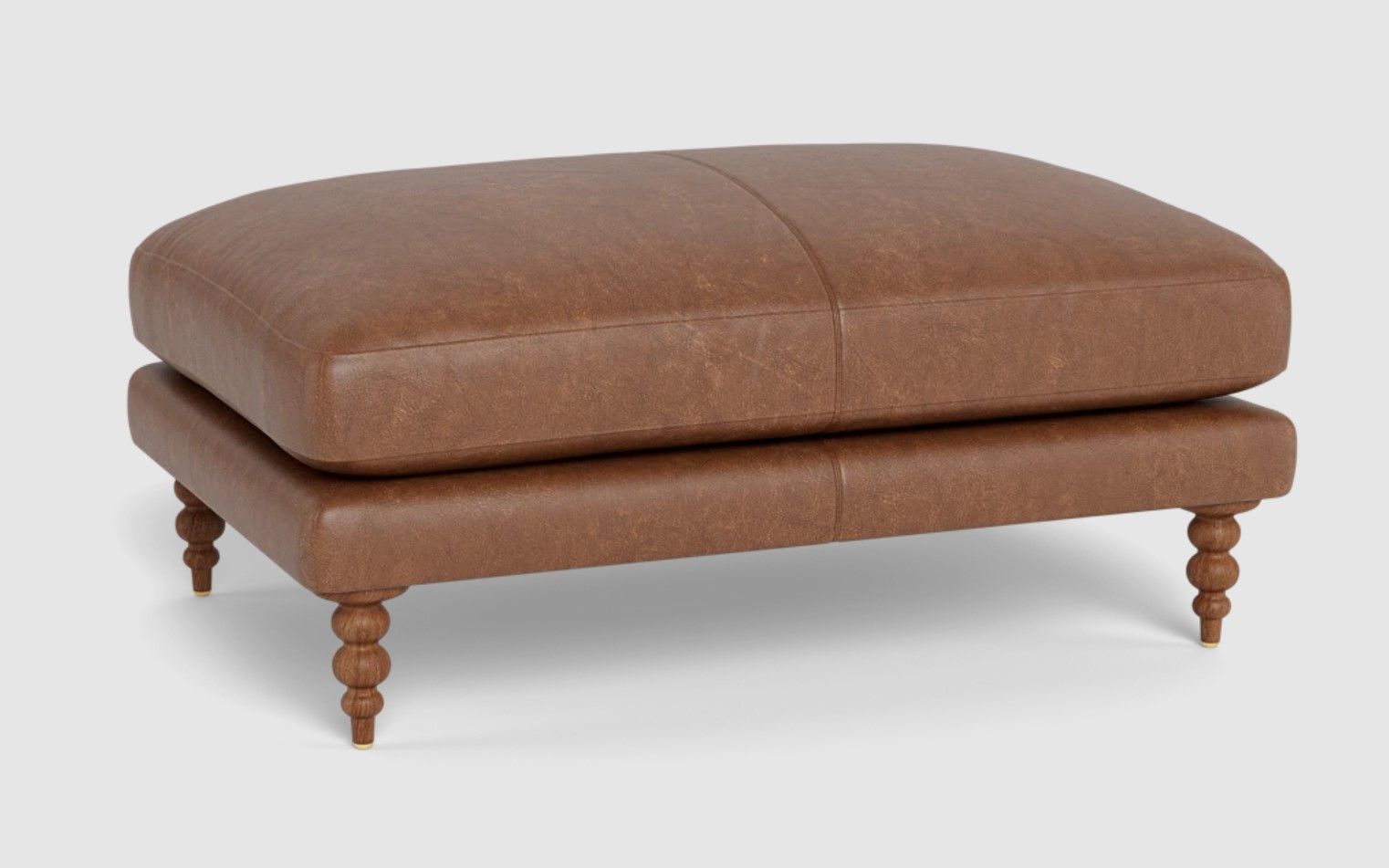 Maxwell Leather Ottoman thumbnail 2