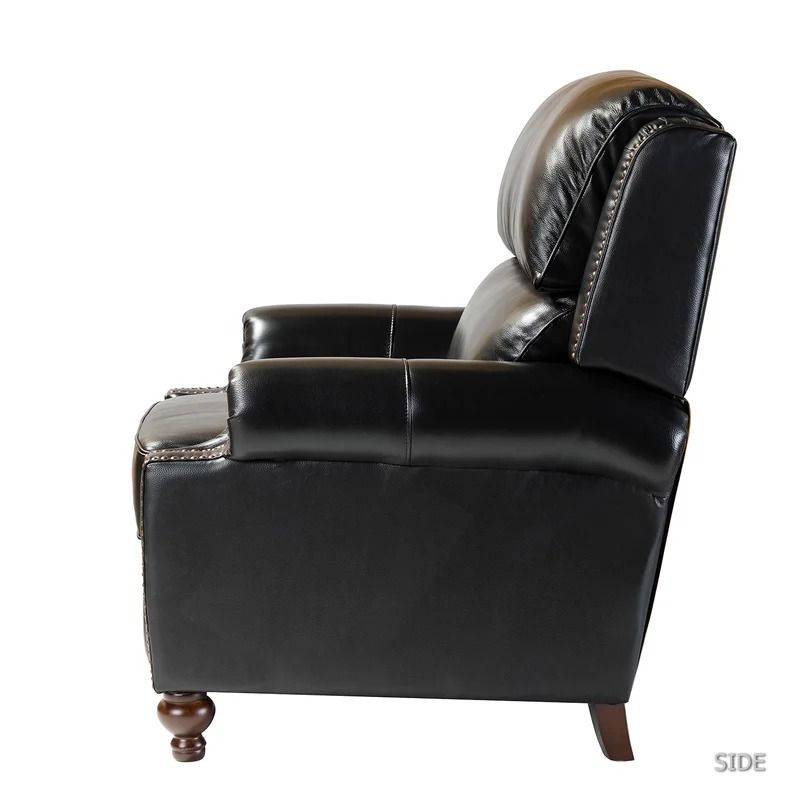 Adeesa Genuine Leather Recliner With Wings thumbnail 3
