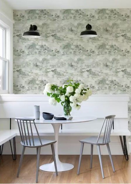 Nara Sage Toile Strippable Non Woven Wallpaper thumbnail 2