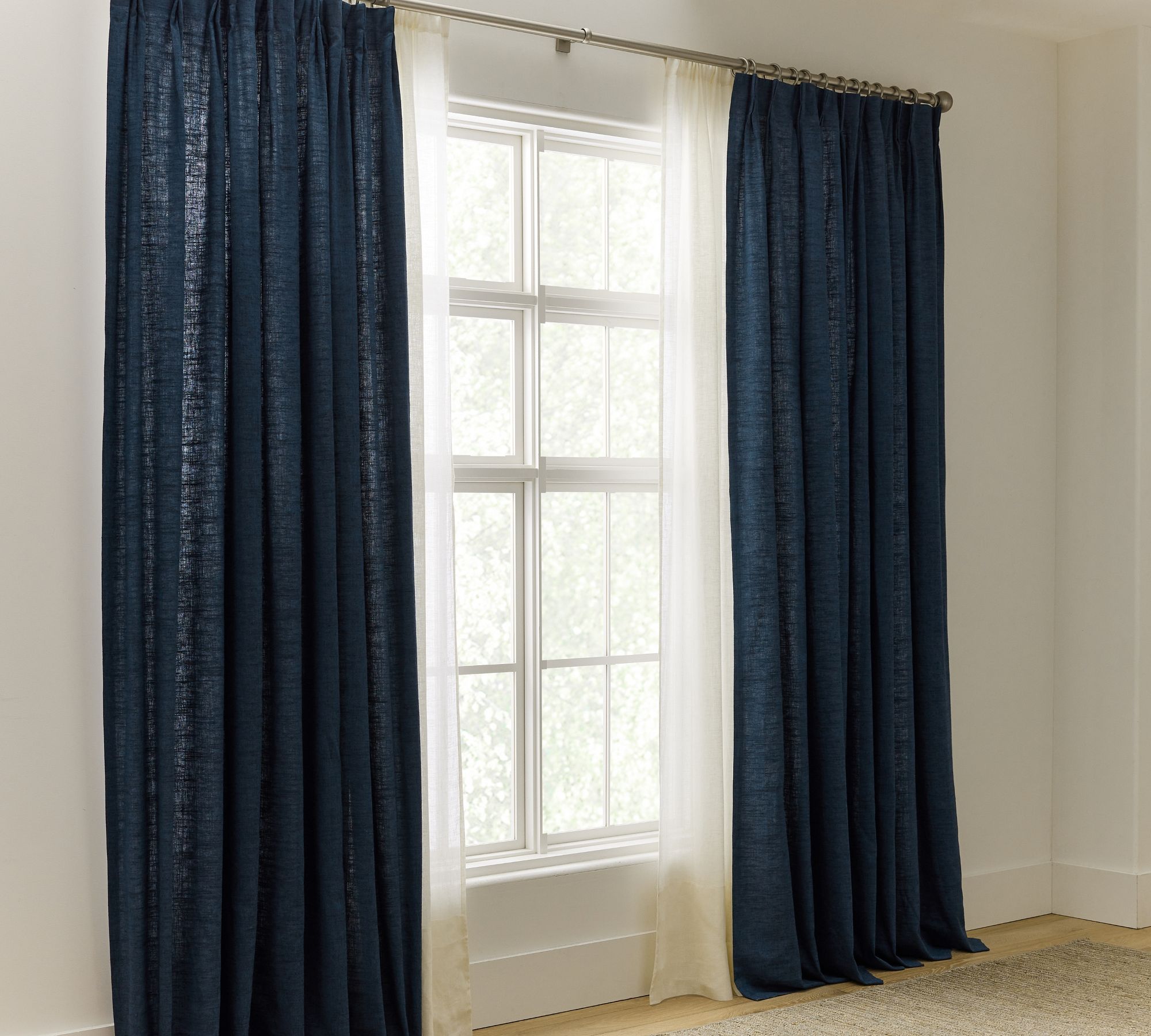 MTO Emery Pinched Pleat BO Drape124 x 50 inMidnight thumbnail 2
