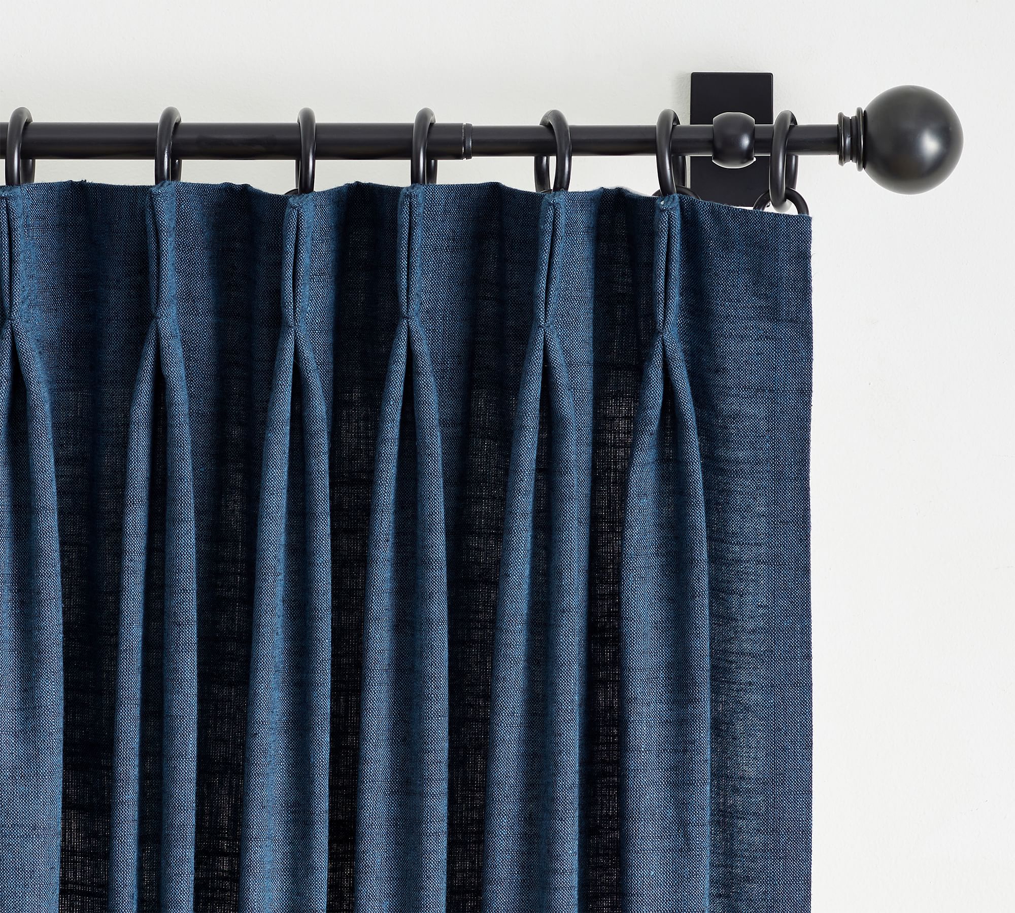 MTO Emery Pinched Pleat BO Drape124 x 50 inMidnight thumbnail 4