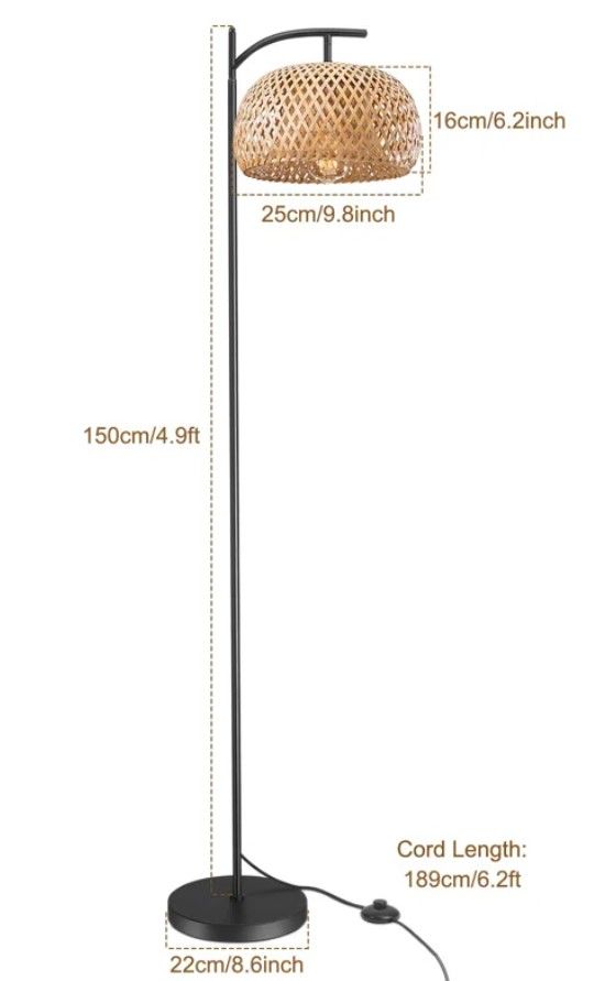 Kuniza 59" Reading Floor Lamp thumbnail 4