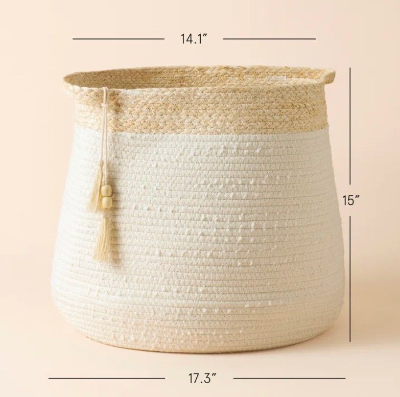 Althoff Storage Cotton Rope Basket thumbnail 2