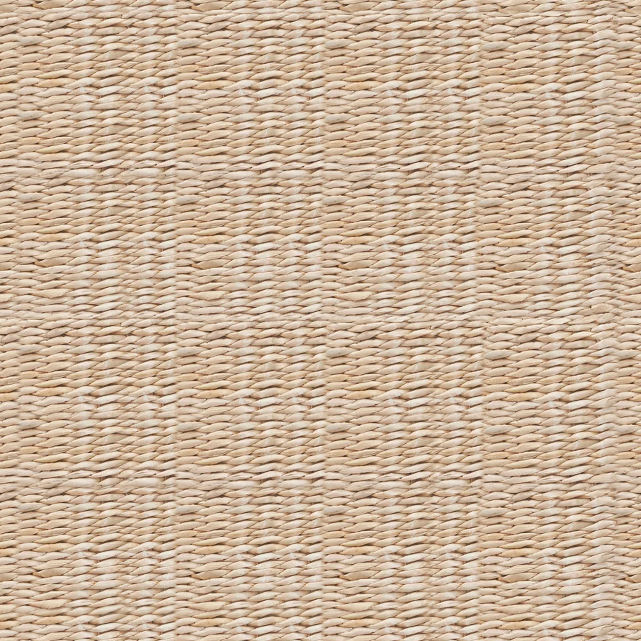 Cattail and Paper Terra Basket Two Tone Wicker Basket with Handles thumbnail 6