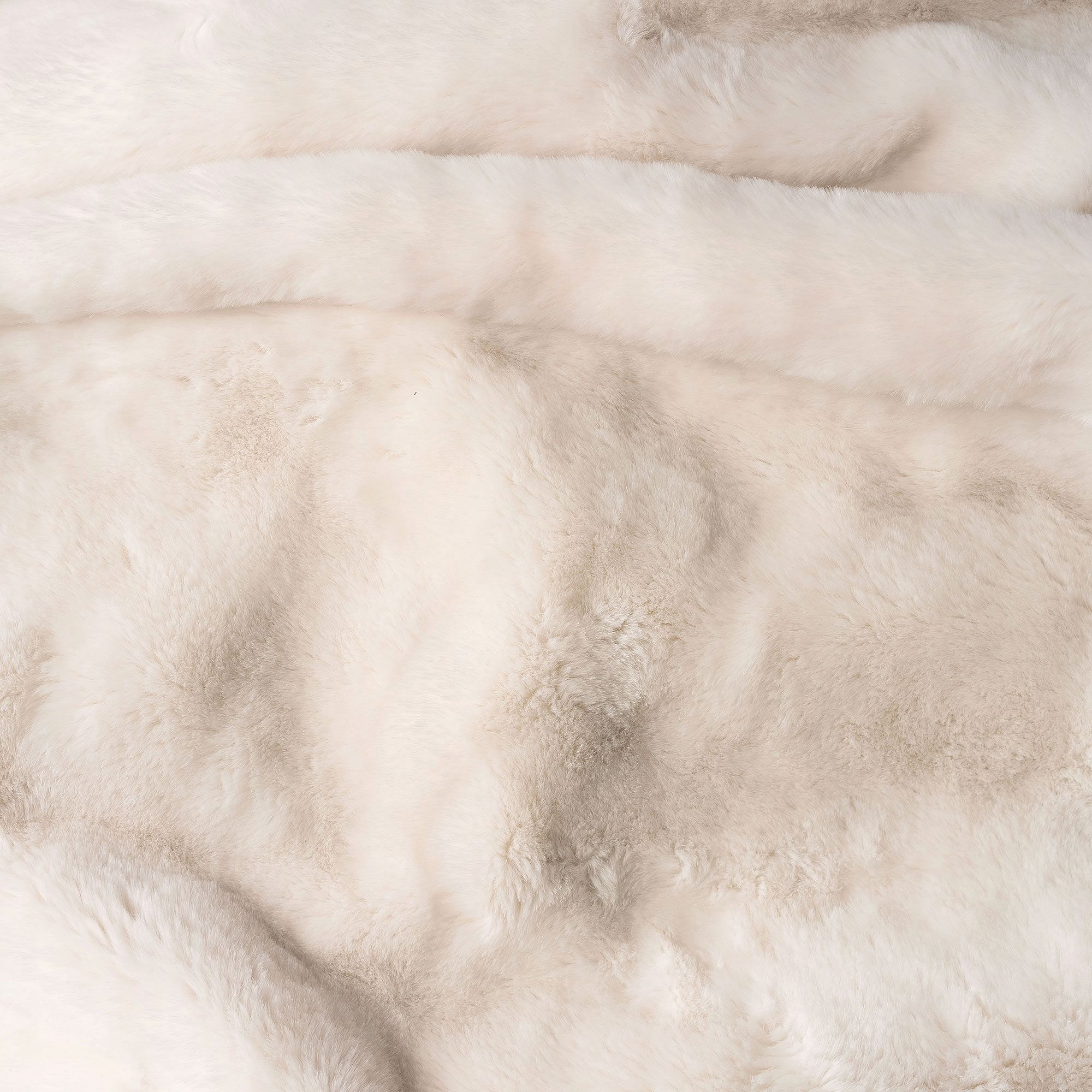 Ivory Polar Bear Faux Fur Bean Bag Chair Slipcover Only thumbnail 3
