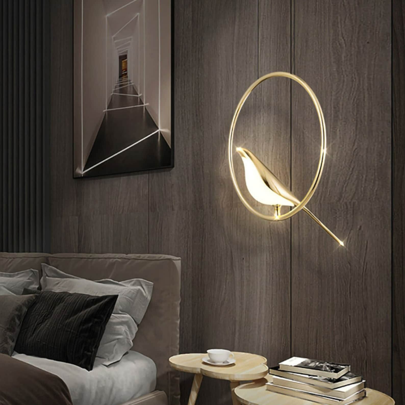 LED pendant lights Magpie Bird chandeliers thumbnail 4