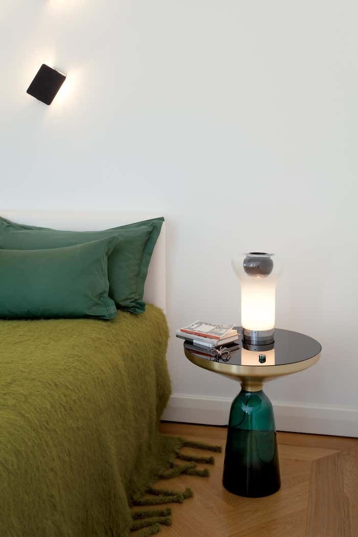 Bell Side Table in Brass and Quartz Grey by Sebastian Herkner thumbnail 4