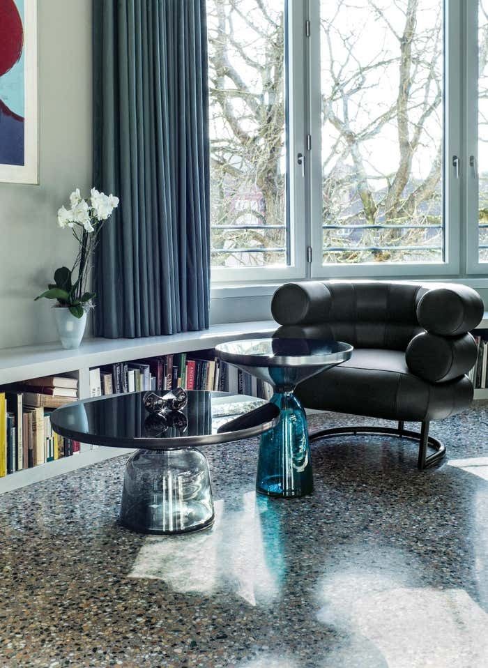 ClassiCon Bell Coffee Table in Brass and Quartz Grey by Sebastian Herkner thumbnail 2
