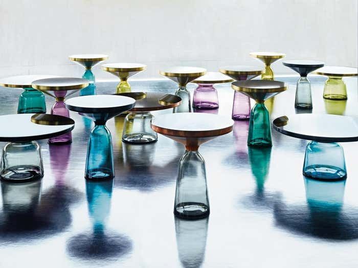 ClassiCon Bell Coffee Table in Brass and Quartz Grey by Sebastian Herkner thumbnail 4