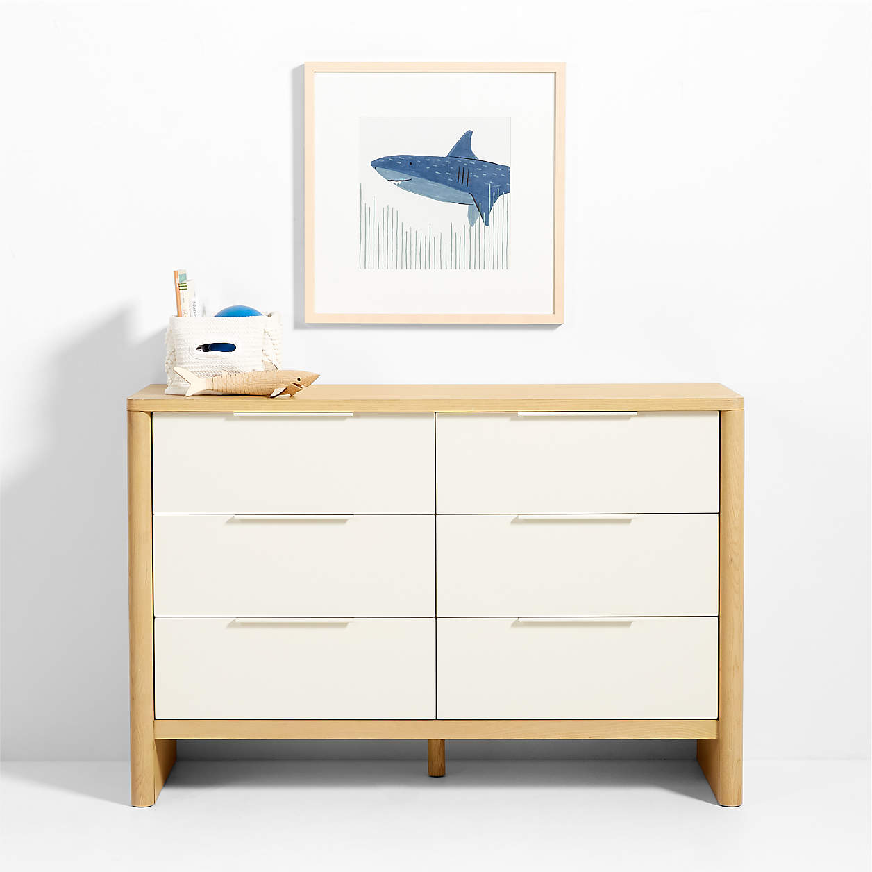 Shark Framed Wall Art Print-23.5"x23.5" thumbnail 3