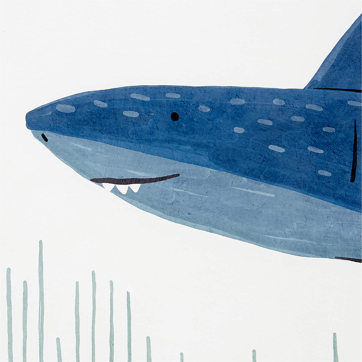 Shark Framed Wall Art Print-23.5"x23.5" thumbnail 4