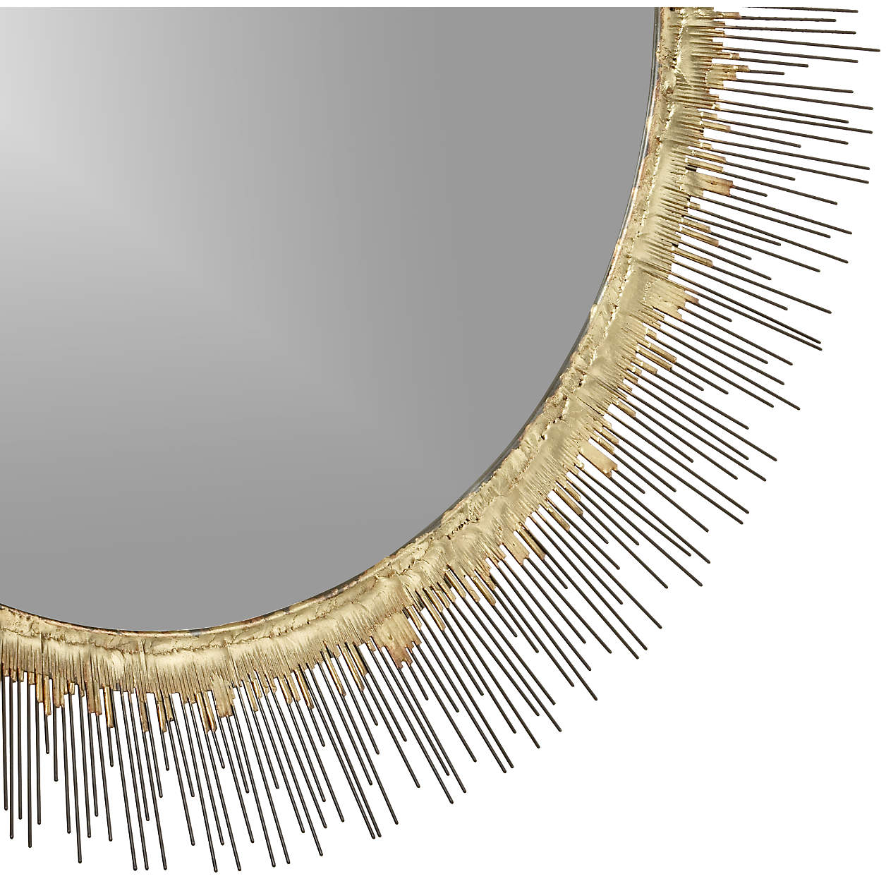 Clarendon Brass Large Round Wall Mirror thumbnail 4