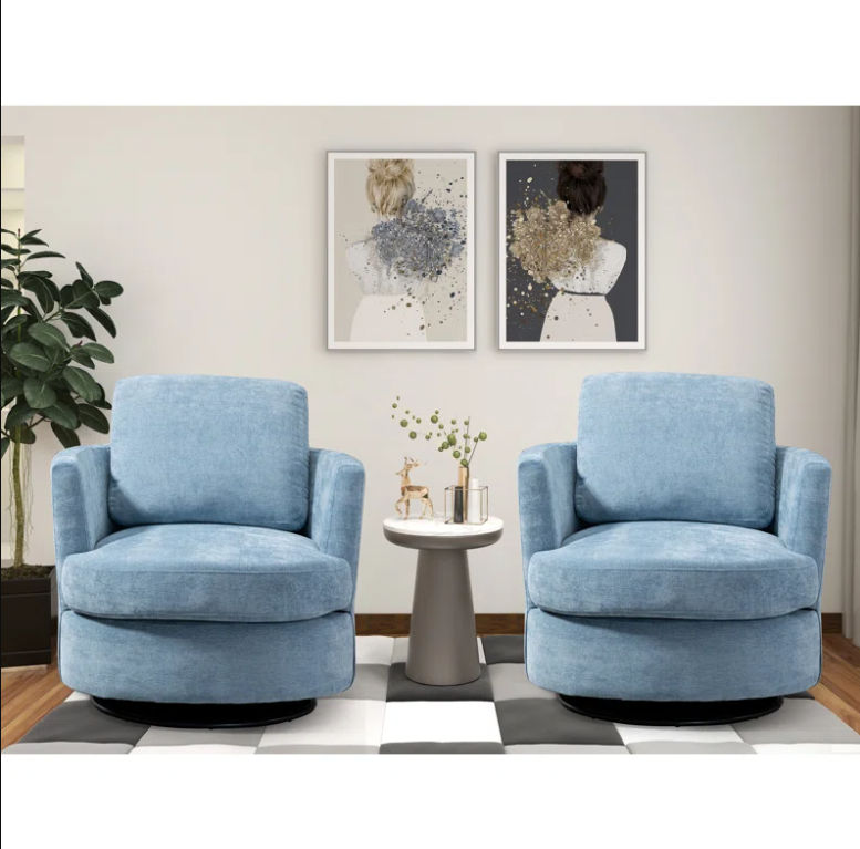 Ottelia 32.2 Wide Swivel Barrel Chair  thumbnail 2