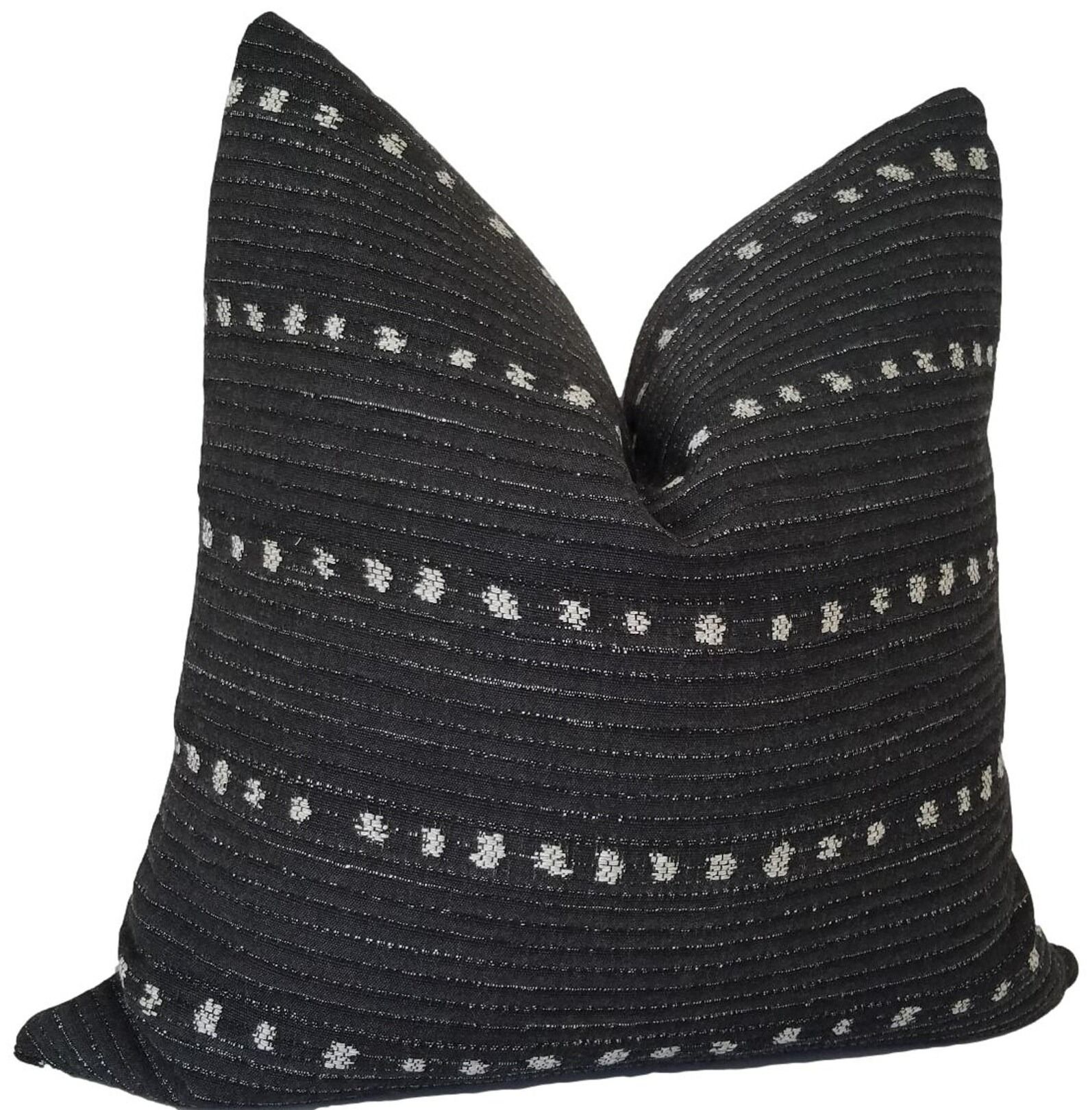 Perennials Dotty in Flannel Outdoor Pillow-22"x22" thumbnail 2