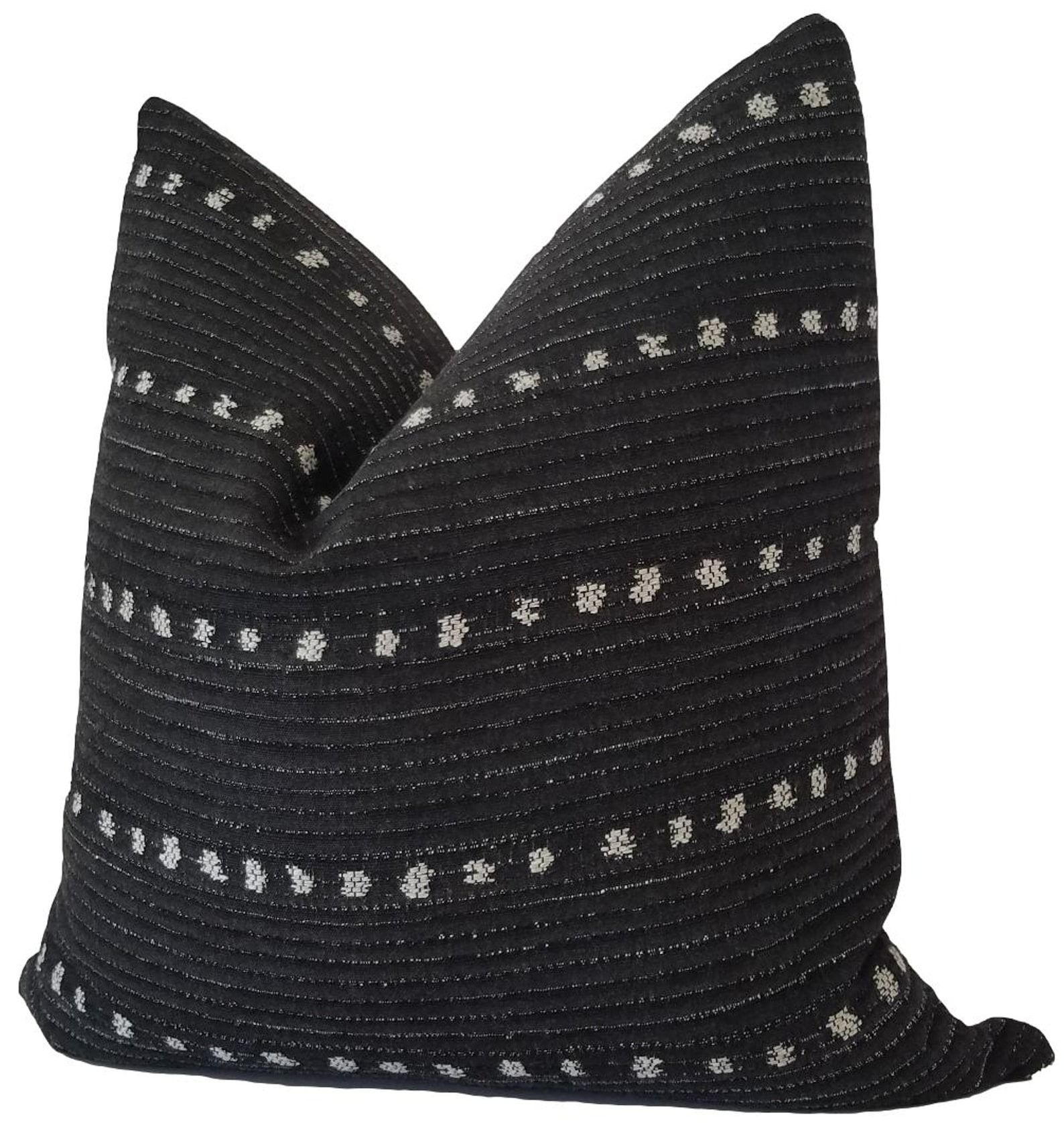Perennials Dotty in Flannel Outdoor Pillow-22"x22" thumbnail 3