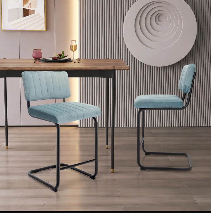 Velvet Counter and Bar Stool thumbnail 3