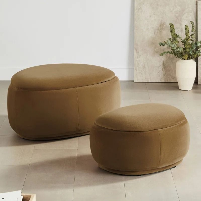 Hoya 2 Piece Upholstered Storage Ottoman Large thumbnail 2