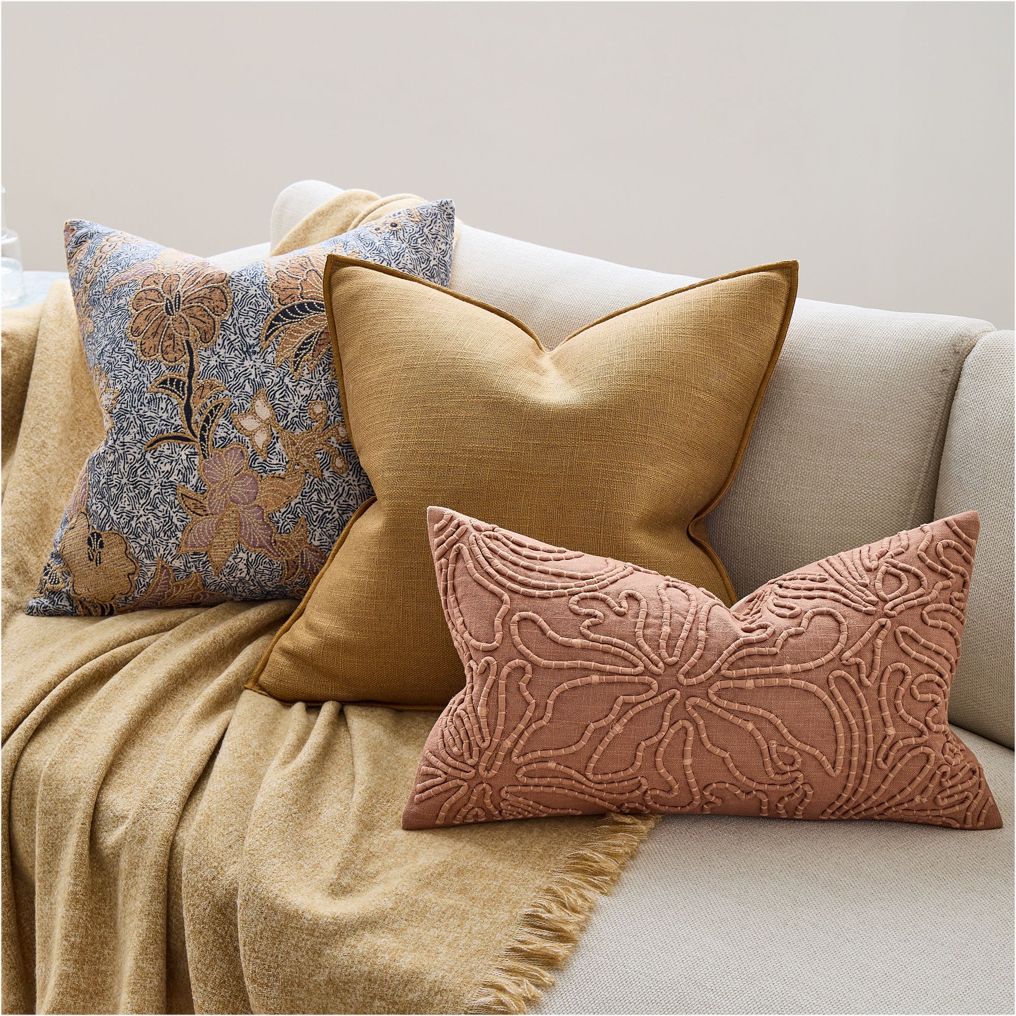 Ellory Floral Pillow Cover 20x20 thumbnail 2