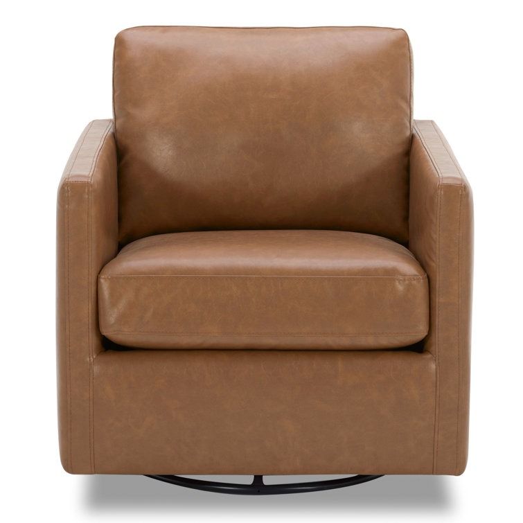 Jayaram Upholstered Swivel Armchair thumbnail 2