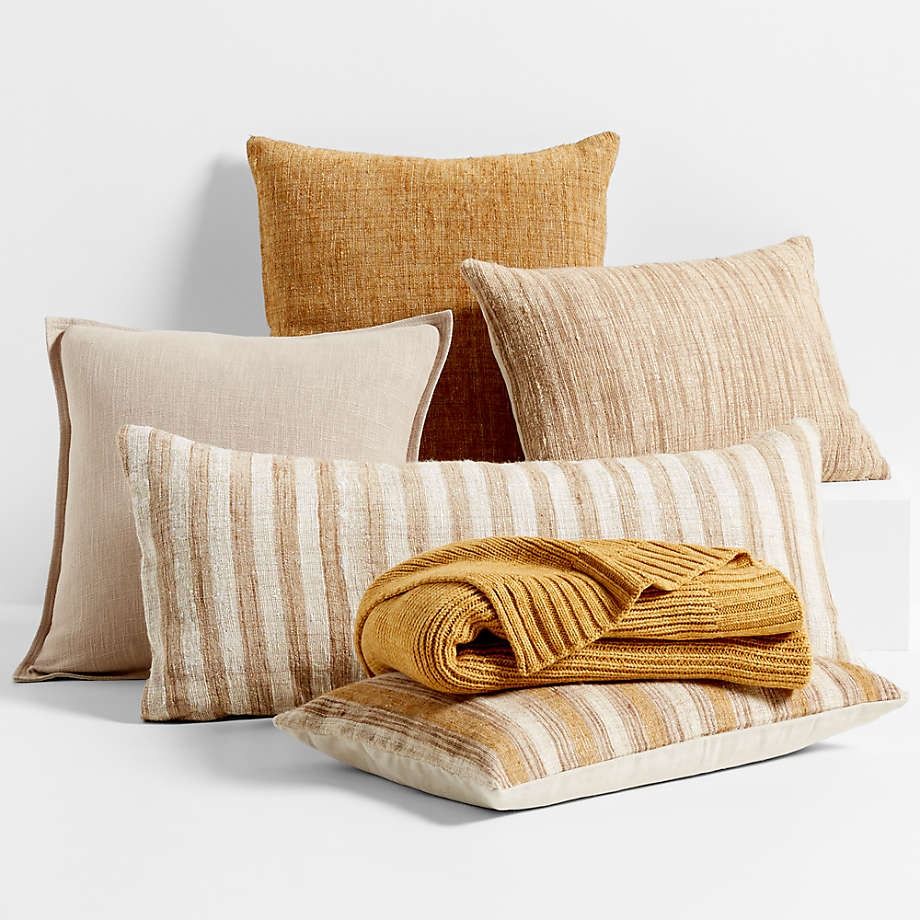 Riviera 22x15 Arcadia Tan Brown Throw Pillow with Feather Insert thumbnail 4