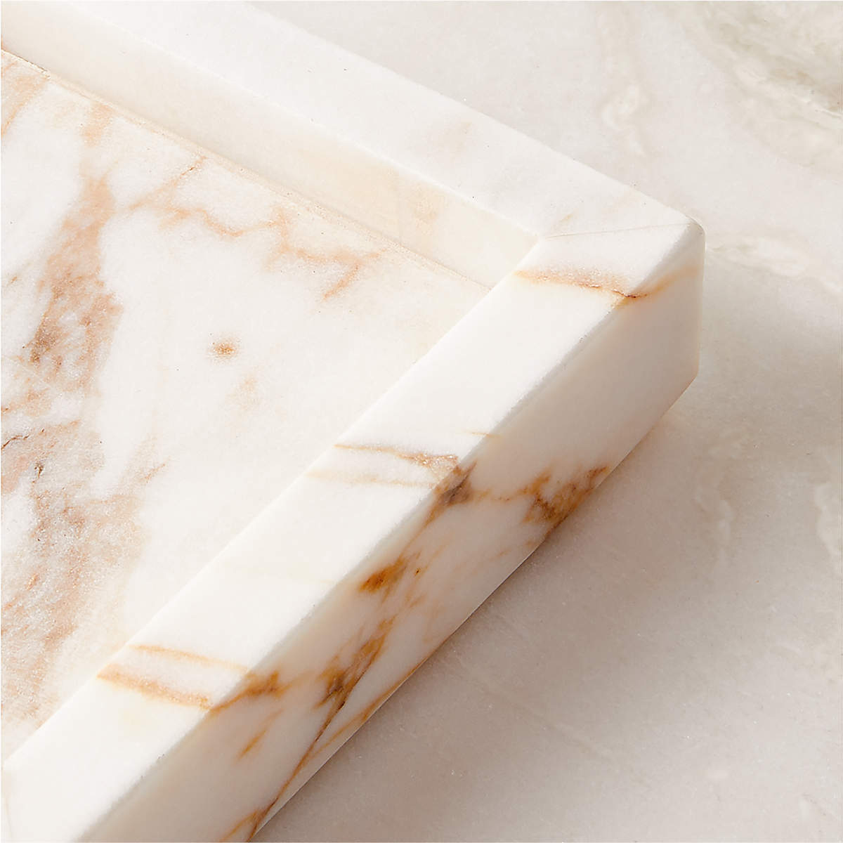 Ramsey Calacatta Gold Marble Vanity Tray thumbnail 3