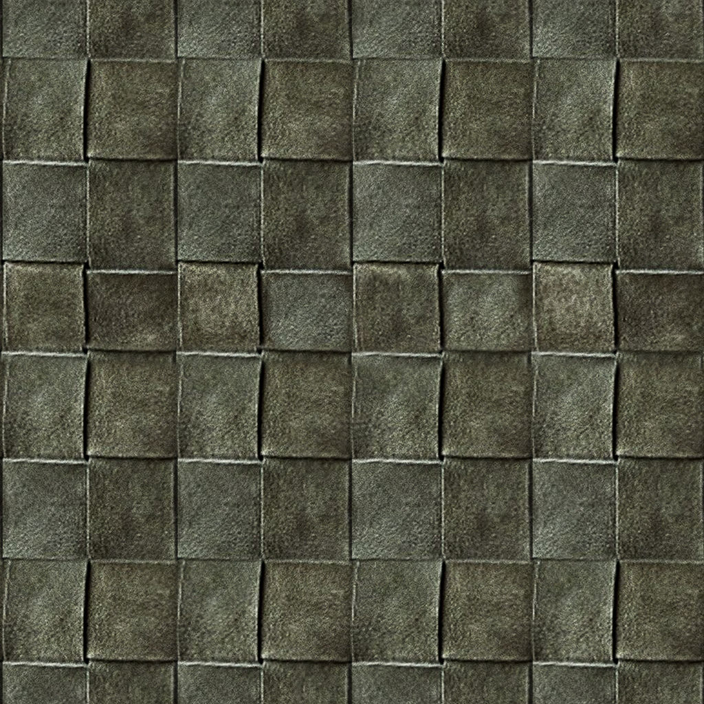 Suede Basketweave Pouf thumbnail 3