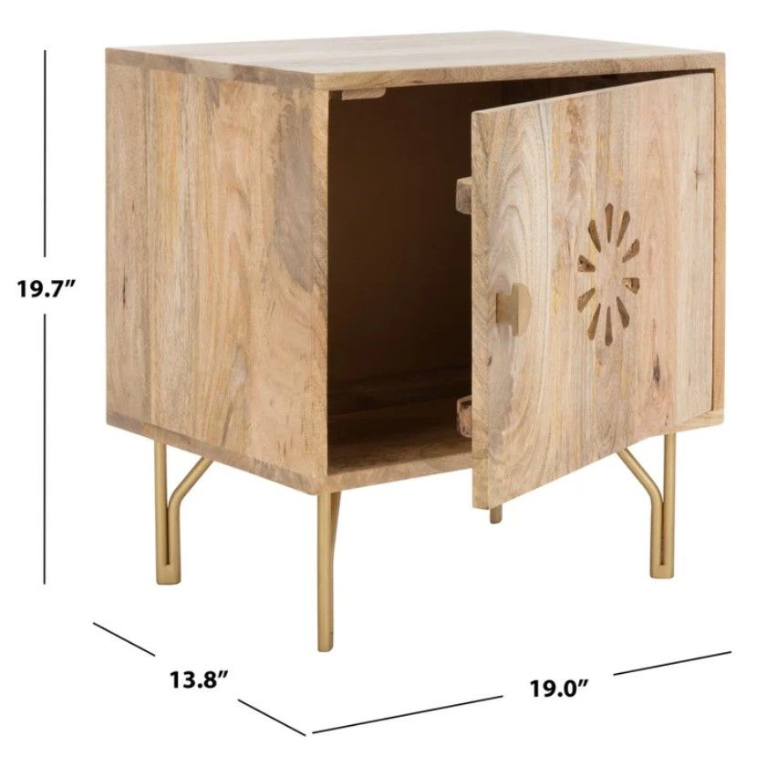 Brookline Solid Wood Nightstand thumbnail 3
