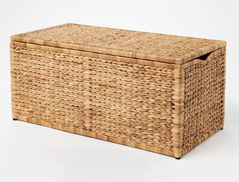 Natural Woven Storage Bench_1 thumbnail 2