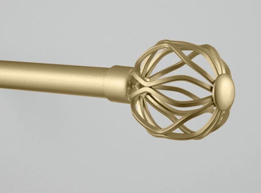 Exclusive Home Ogee 1" Curtain Rod and Coordinating Finial Set thumbnail 2