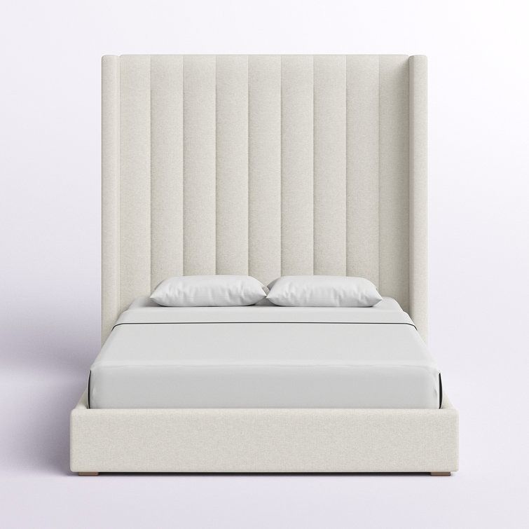 Austine Upholstered Wingback Bed California High thumbnail 3