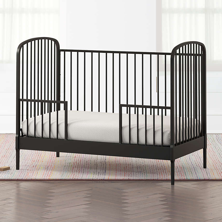Larkin Black Metal Convertible Baby Crib thumbnail 2