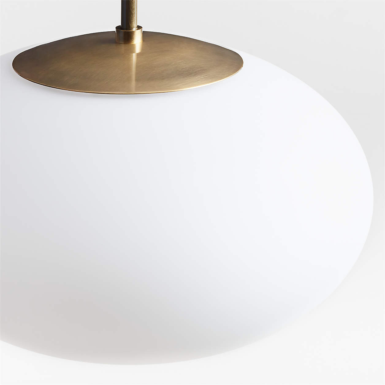 Moon Brass and Glass 3-Light Chandelier thumbnail 4