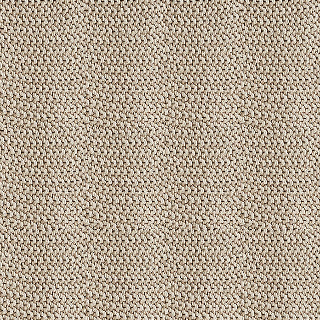 Organic Cotton Sand Beige Chunky Knit Bed Throw Blanket thumbnail 3