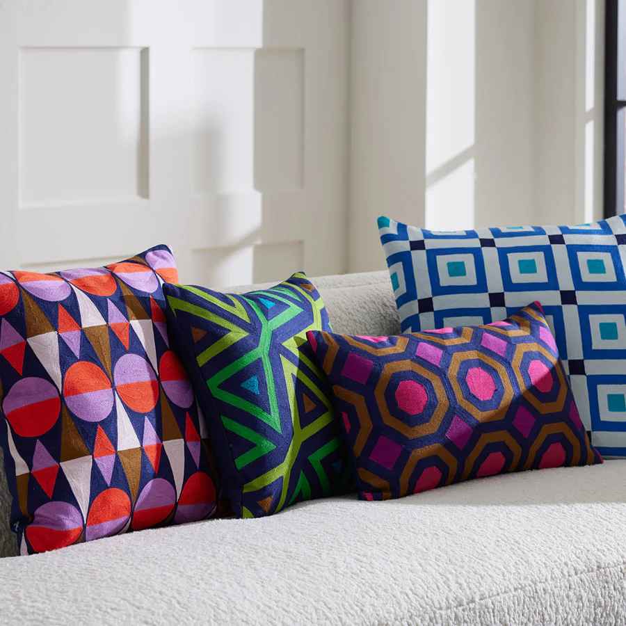 Piccadilly Squares Pillow-20"x20" thumbnail 2
