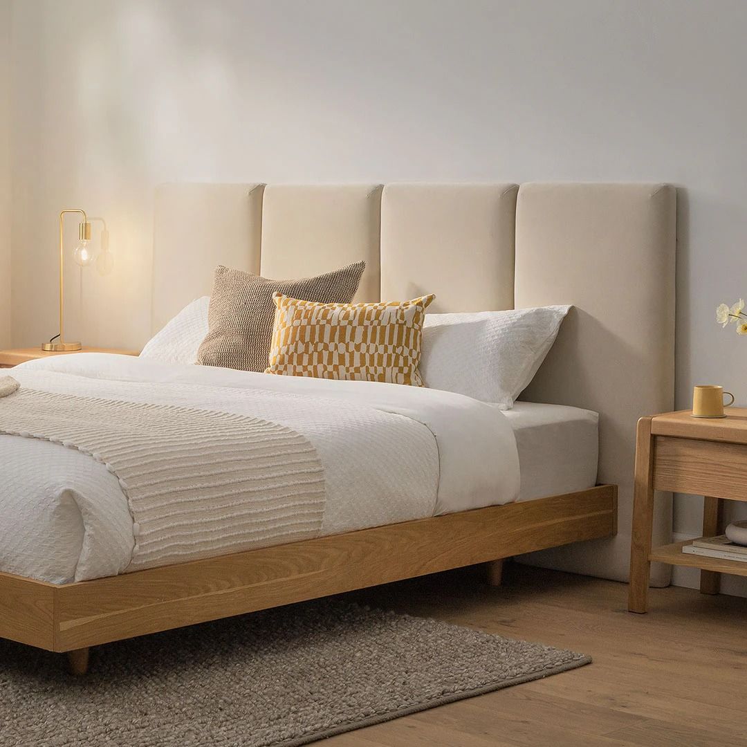 Noel Plush Pacific Taupe King 48" Headboard thumbnail 2