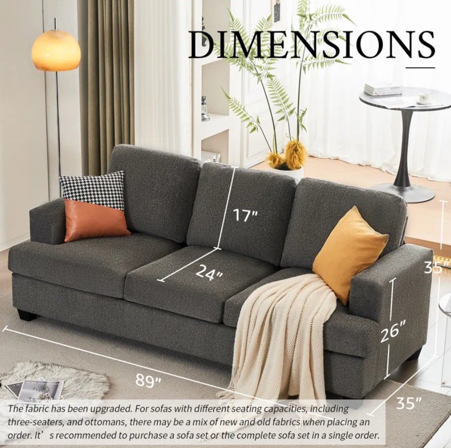 Belosic 89'' Upholstered Sofa thumbnail 3
